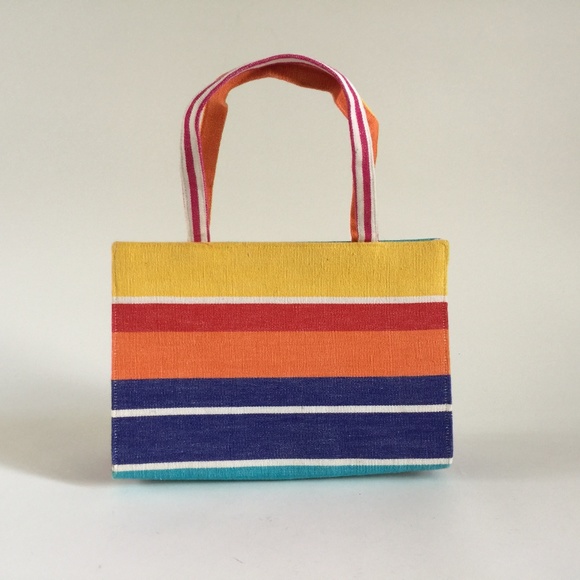 Accessories Unlimited Handbags - *SOLD* Bold Colorful Striped Summer Purse